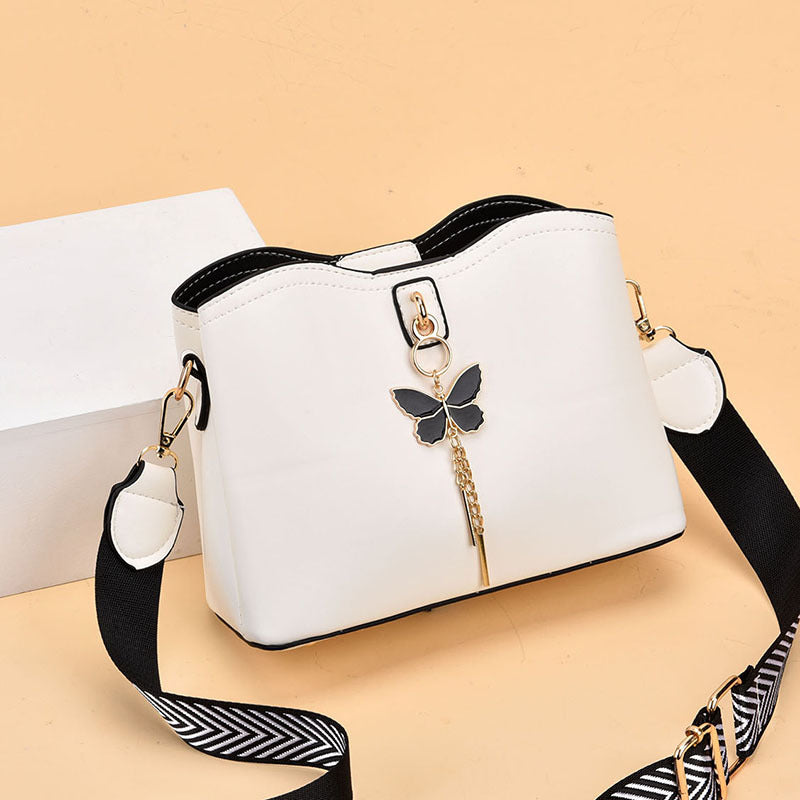 Multi-Layer PU Leather Women's Handbag (White)
