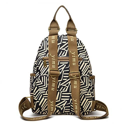 New Trendy Fashionable White Pattern Women’s Backpack