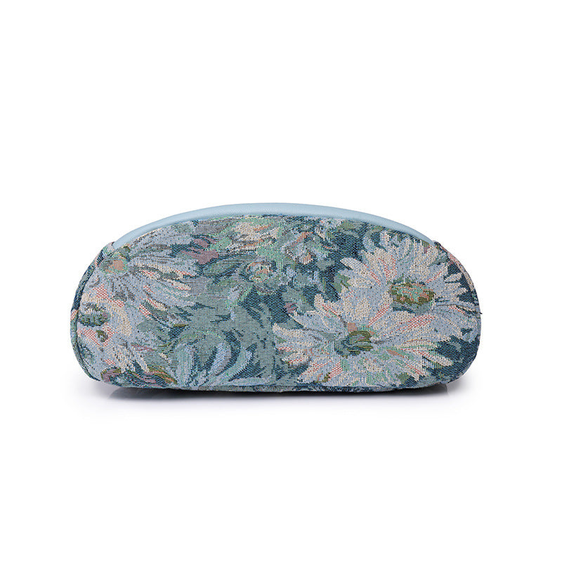 Lightweight Medium Classic Backpack Floral Graphic Women’s Backpack (Blue)