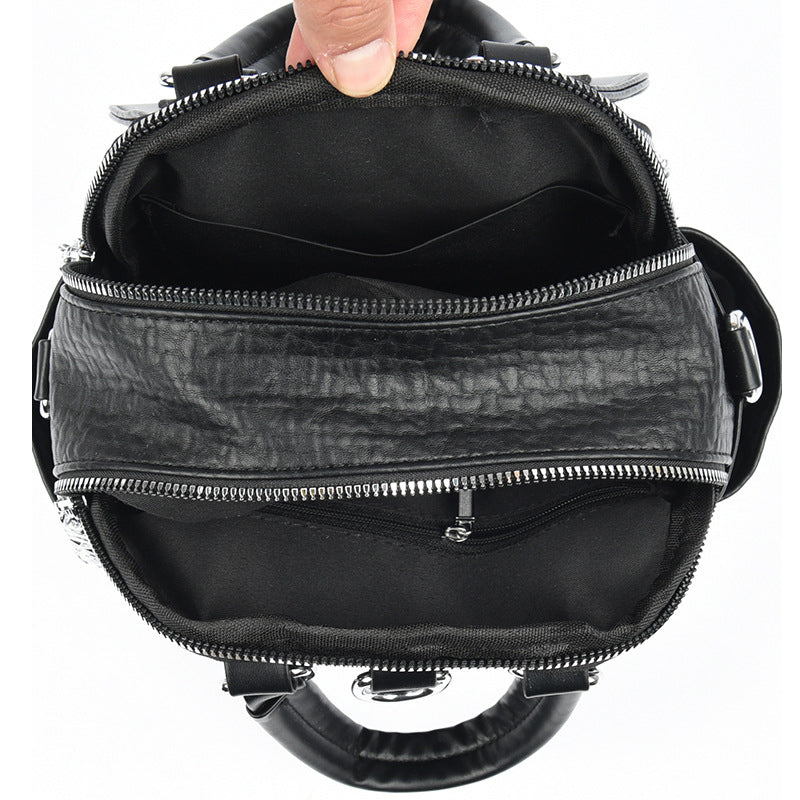 Rhinestone Elephant Embellishment Mini PU Leather Women's Backpack