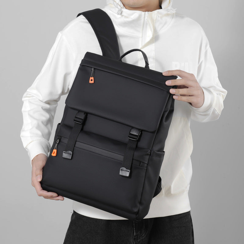 Anti Theft Slim Durable Waterproof Men’s Backpack (Black)