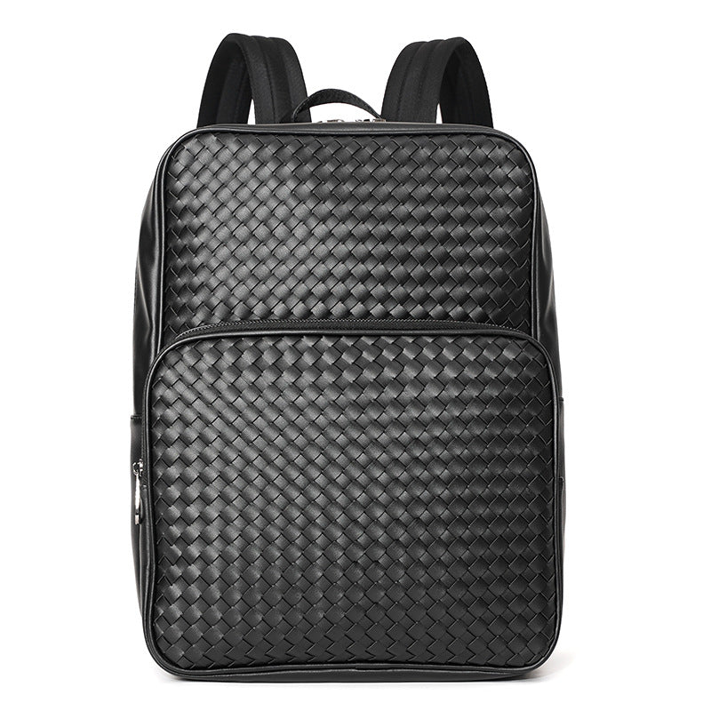 XAFITI Men’s Woven Faux Leather Backpack
