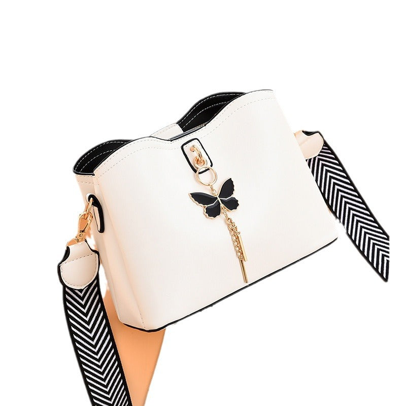 Multi-Layer PU Leather Women's Handbag (White)