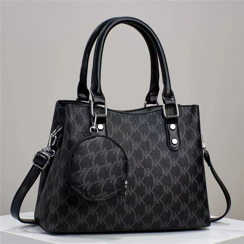 New Stylish and Elegant PU Leather Women’s Handbag (Black)