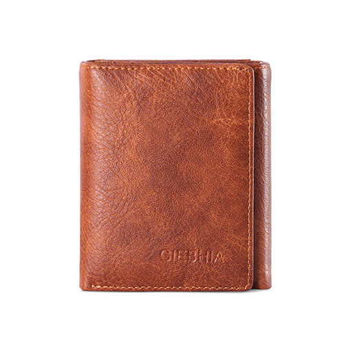 EASTERN STAR Men’s Leather Wallet (Brown)