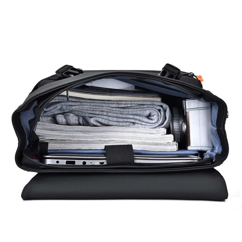 Anti Theft Slim Durable Waterproof Men’s Backpack (Black)