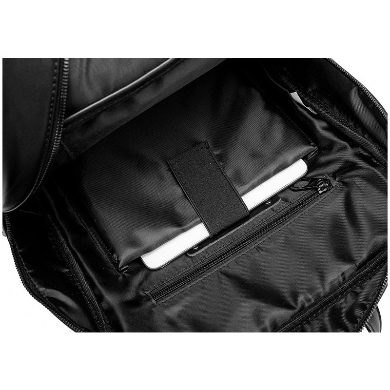 XAFITI Men’s Woven Faux Leather Backpack