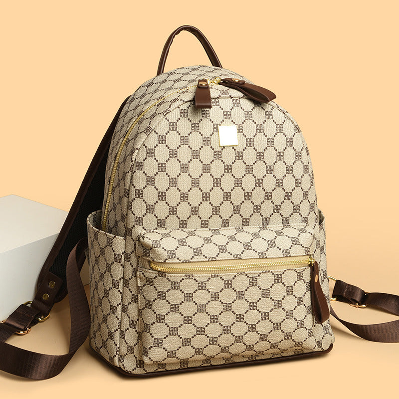 Large Capacity Versatile Textured Women's Backpack