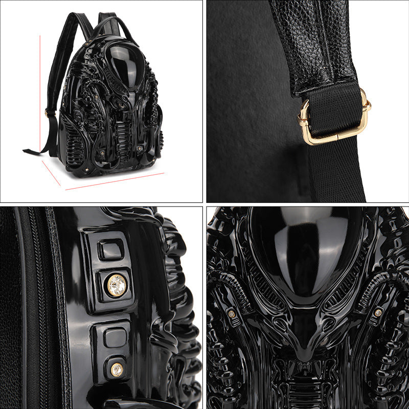 3D Alien Xenomorph  Fashion Dark Style Backpack