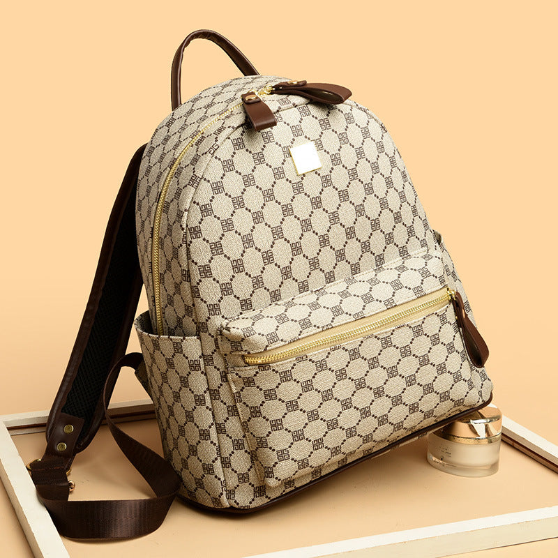 Large Capacity Versatile Textured Women's Backpack