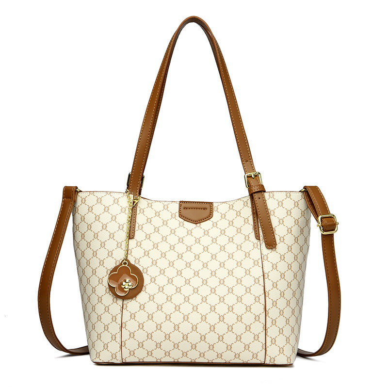 New Fashion Autumn Trendy Women’s Tote Bag Handbag (White)