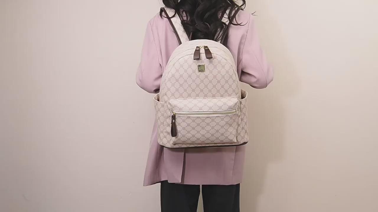 Large Capacity Versatile Textured Women's Backpack